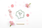 Floral Frame wedding invitation 