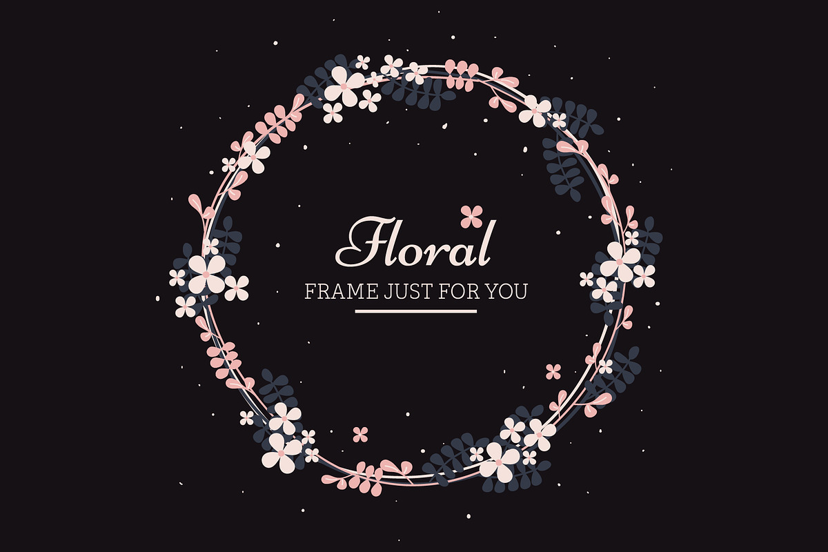 Floral frame spring design in Illustrations - product preview 8