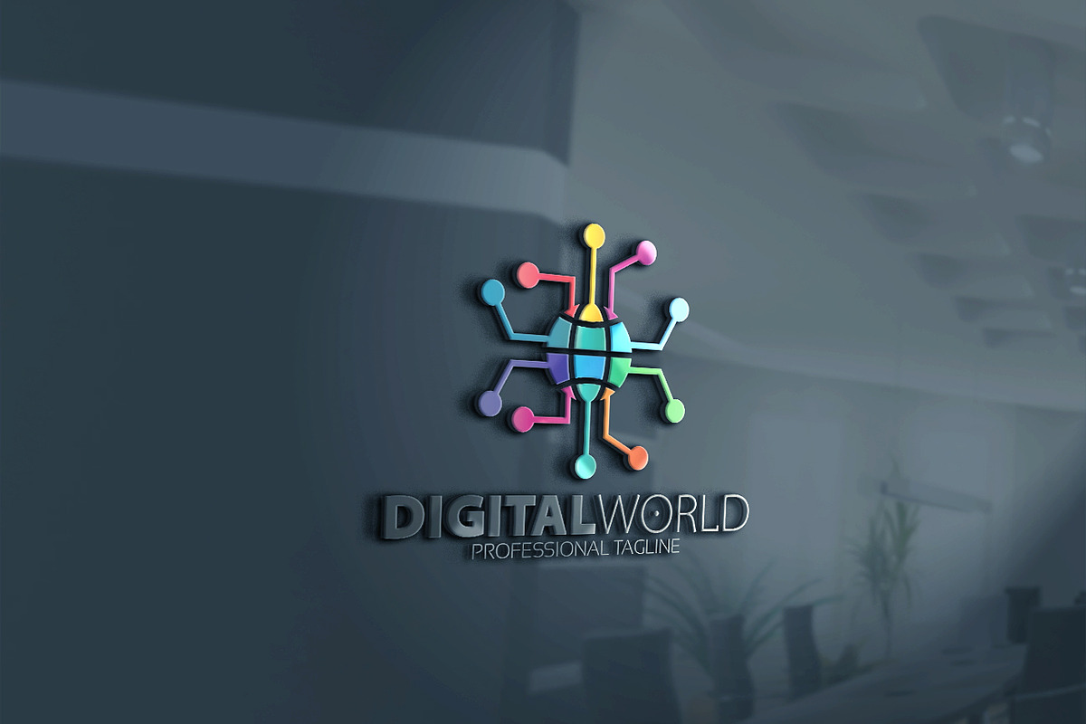 Digital World Logo in Logo Templates - product preview 8