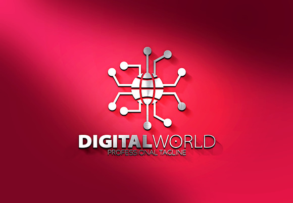 Digital World Logo in Logo Templates - product preview 3