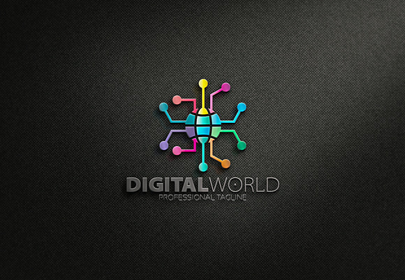 Digital World Logo in Logo Templates - product preview 6