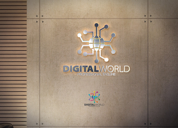 Digital World Logo in Logo Templates - product preview 7
