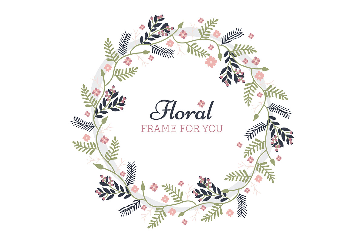 Foral Frame spring design in Illustrations - product preview 8