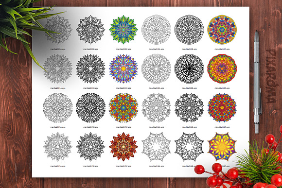 Mandala Vector Ornaments Bundle in Illustrations - product preview 28
