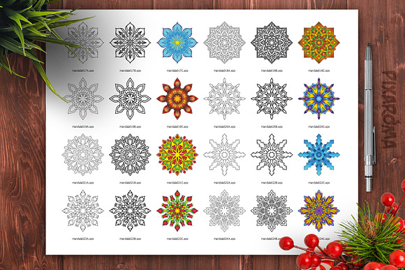Mandala Vector Ornaments Bundle in Illustrations - product preview 29