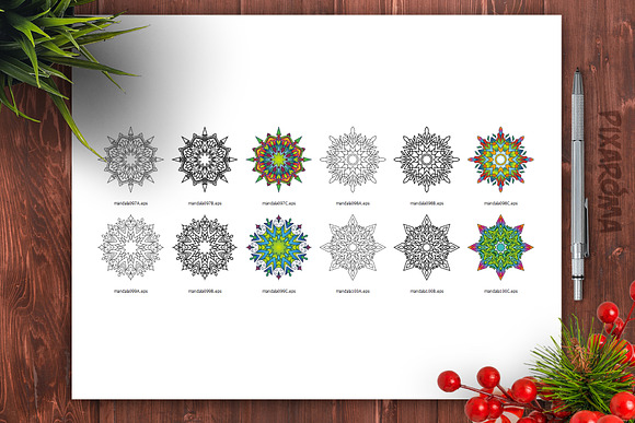 Mandala Vector Ornaments Bundle in Illustrations - product preview 39