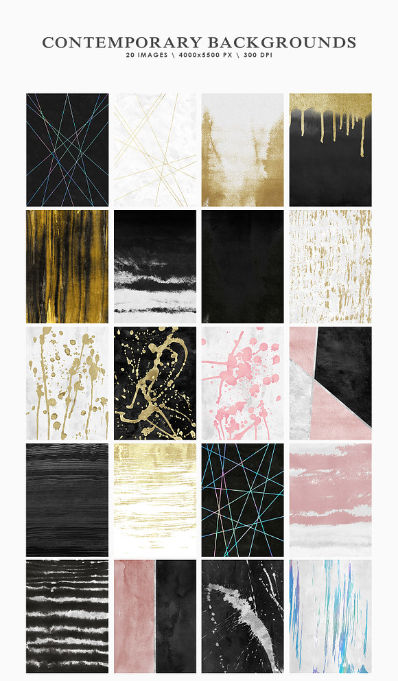 Contemporary Artistic Backgrounds in Textures - product preview 1