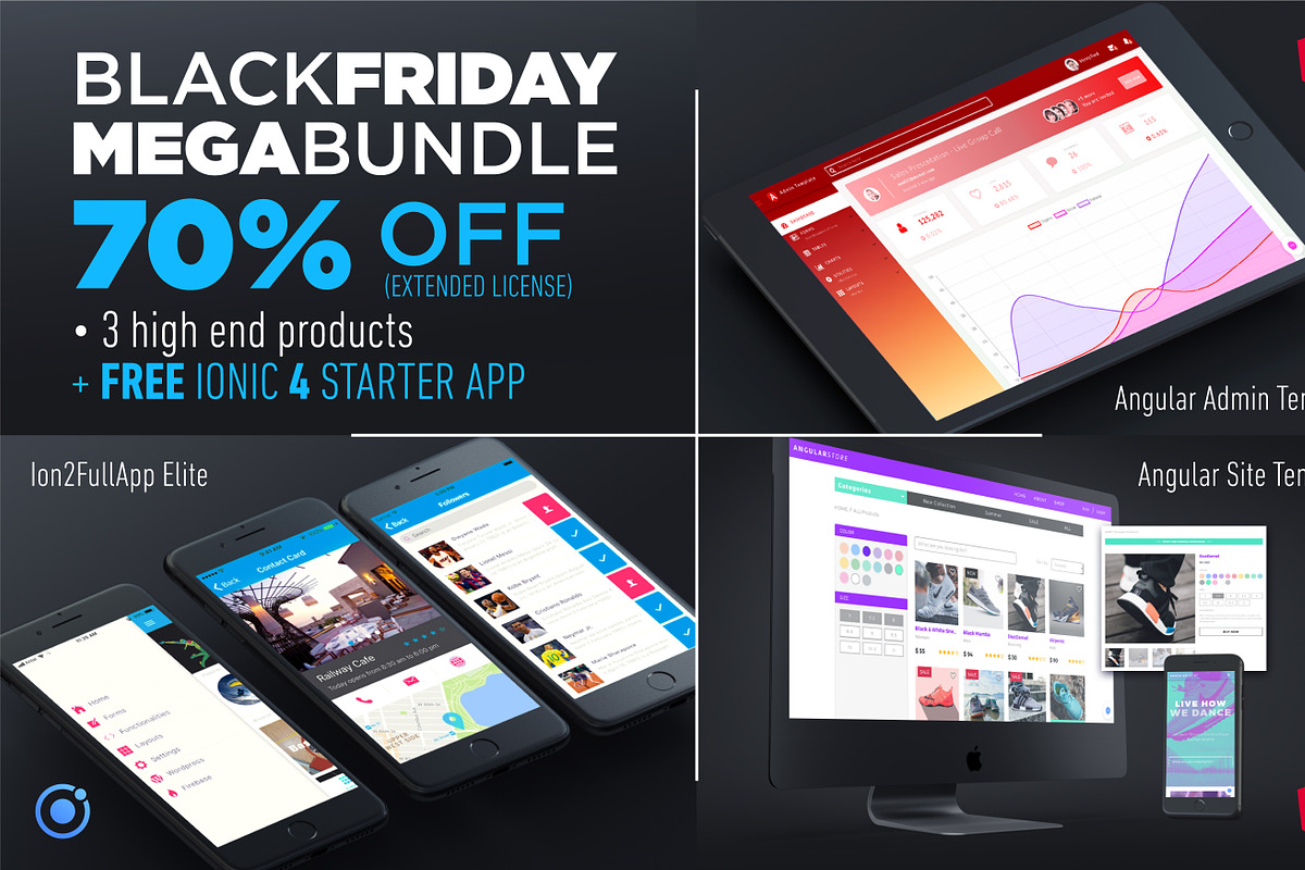 Black Friday Mega Bundle in HTML/CSS Themes - product preview 8