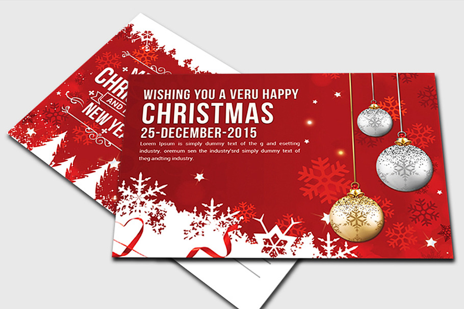 Christmas - Postcard Templates in Postcard Templates - product preview 8