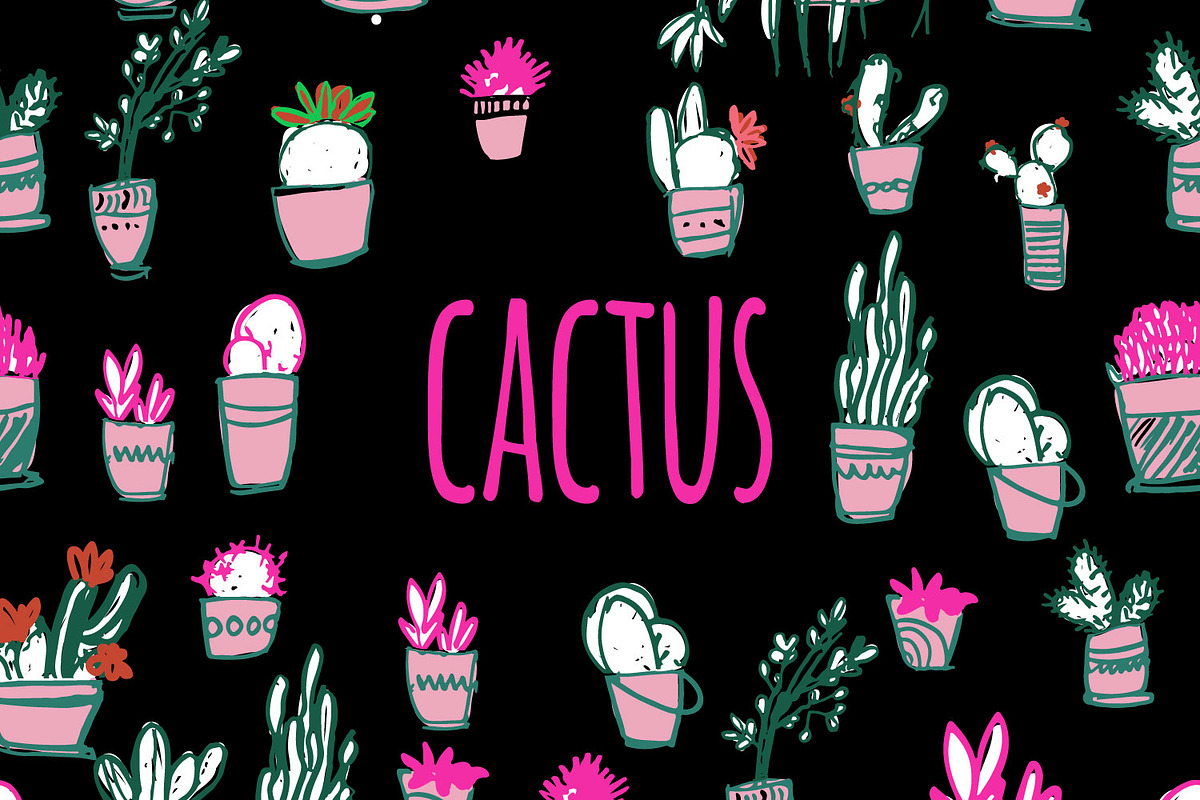 Cactus set in Illustrations - product preview 8