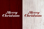 Merry Christmas Distressed Lettering
