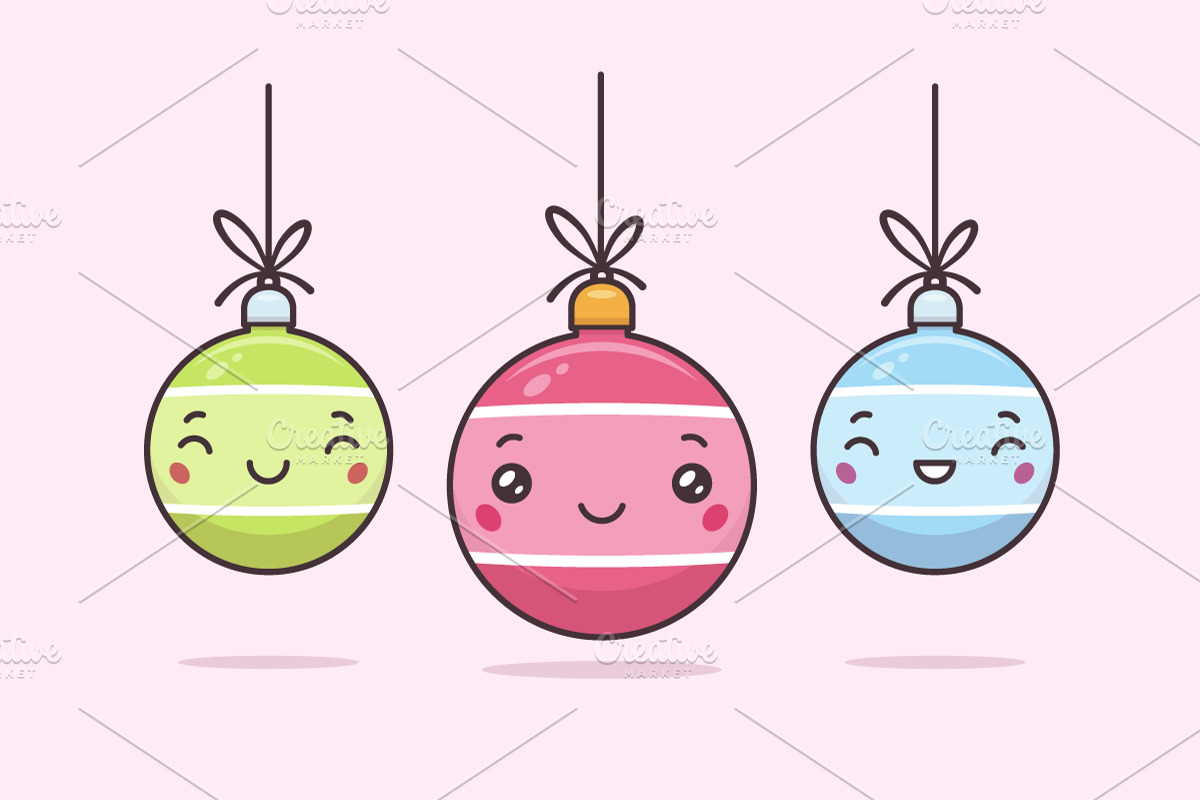 Christmas Baubles in Illustrations - product preview 8
