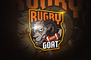 Rugby Goat - Mascot & Esport Logo