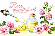 Rose. Essential oil