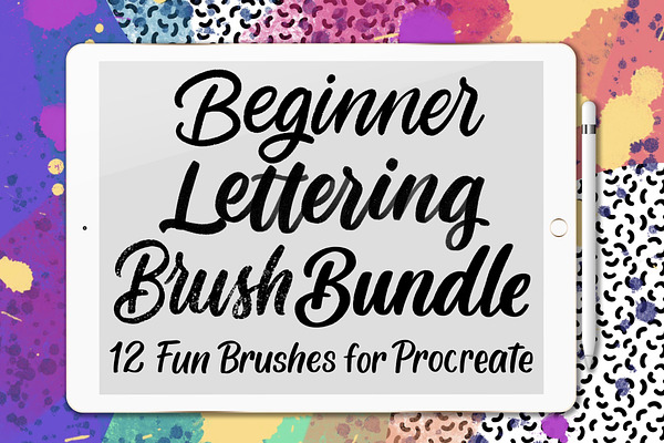 12 Beginner Lettering Brushes