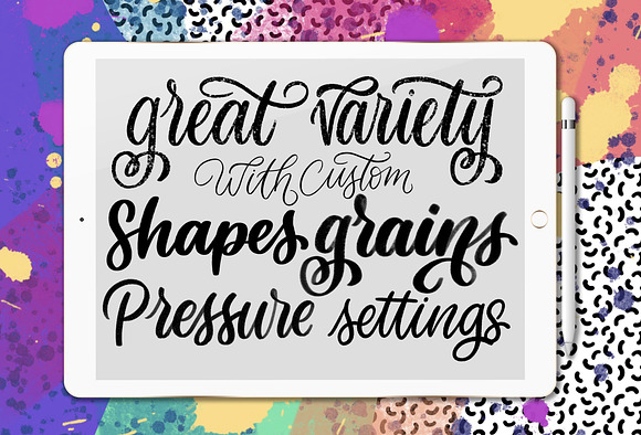 12 Beginner Lettering Brushes in Photoshop Brushes - product preview 4