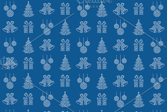 Patterns with Christmas icons in Patterns - product preview 4