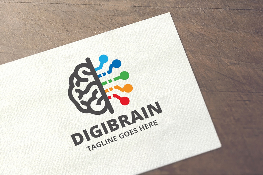 Digi Brain Logo in Logo Templates - product preview 8