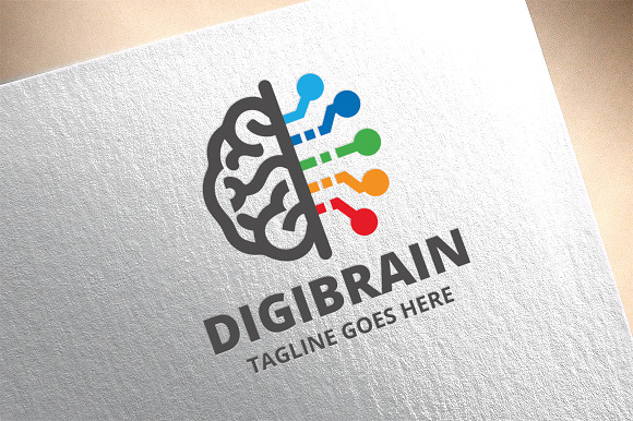 Digi Brain Logo in Logo Templates - product preview 2