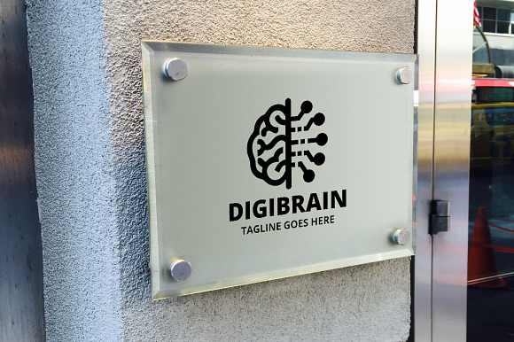 Digi Brain Logo in Logo Templates - product preview 3