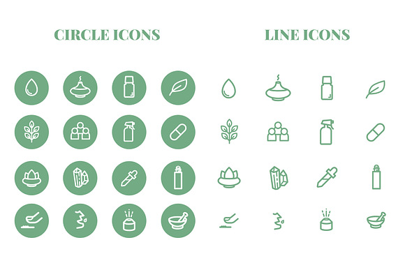 Wellness & Essential Oil Icons in Health Icons - product preview 1