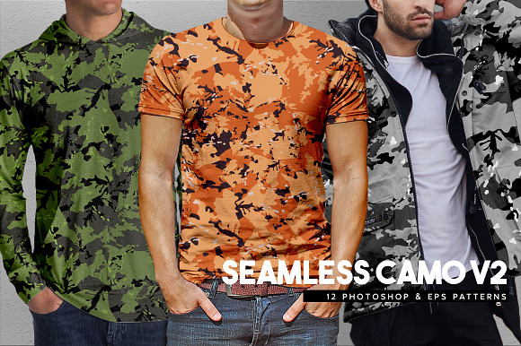 Seamless Camo V2 in Patterns - product preview 3