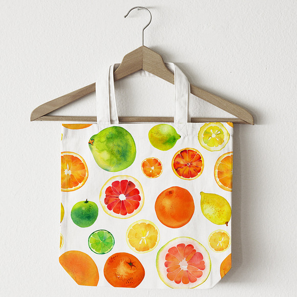 Citrus Watercolor Collection in Illustrations - product preview 7