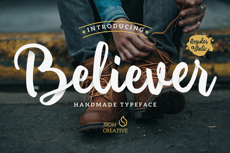 Believer Script in Script Fonts - product preview 8