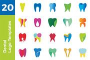20 Logo Dental Templates Bundle