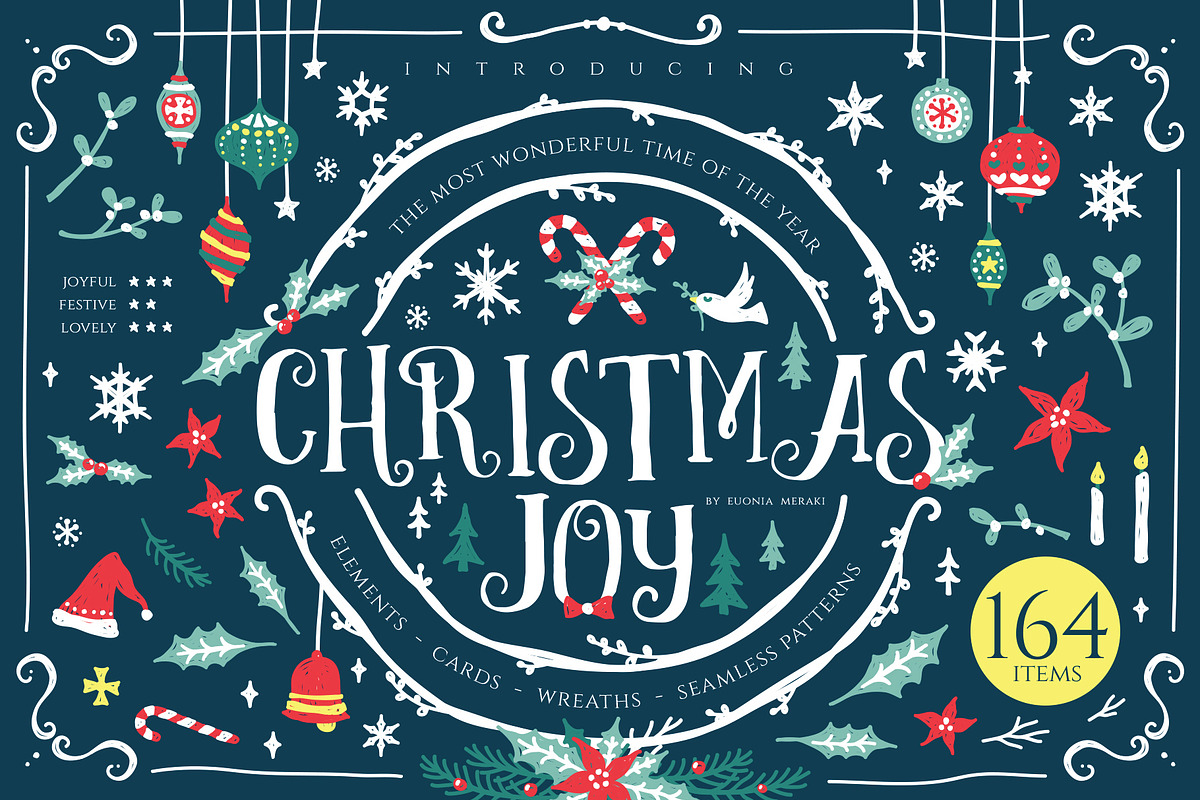 Christmas Joy Xmas Graphics & Cards in Objects - product preview 8