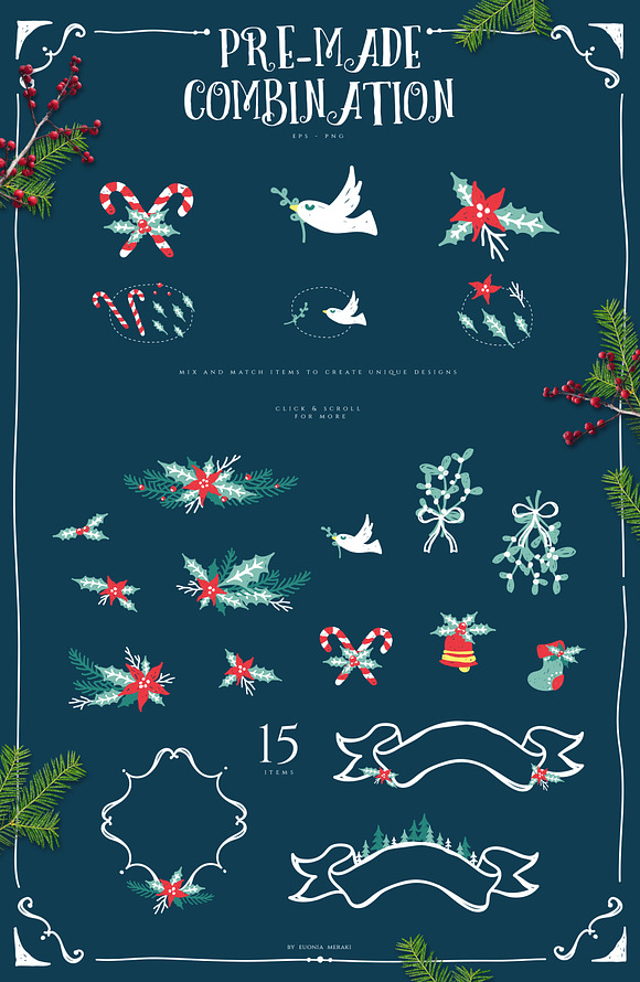 Christmas Joy Xmas Graphics & Cards in Objects - product preview 3