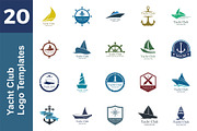 20 Logo Yacht Templates Bundle