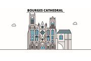 Bourges Cathedral  line trave