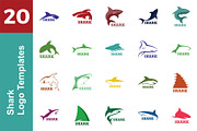 20 Logo Shark Templates Bundle