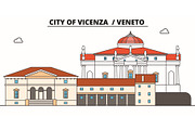 City Of Vicenza - Veneto  line trave