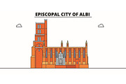 Episcopal City Of Albi  line trave