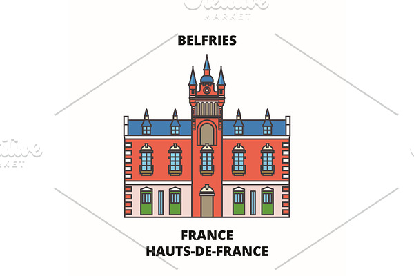 Hauts-De-France - Belfries line