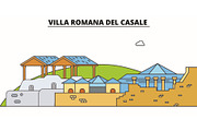 Villa Romana Del Casale  line trave