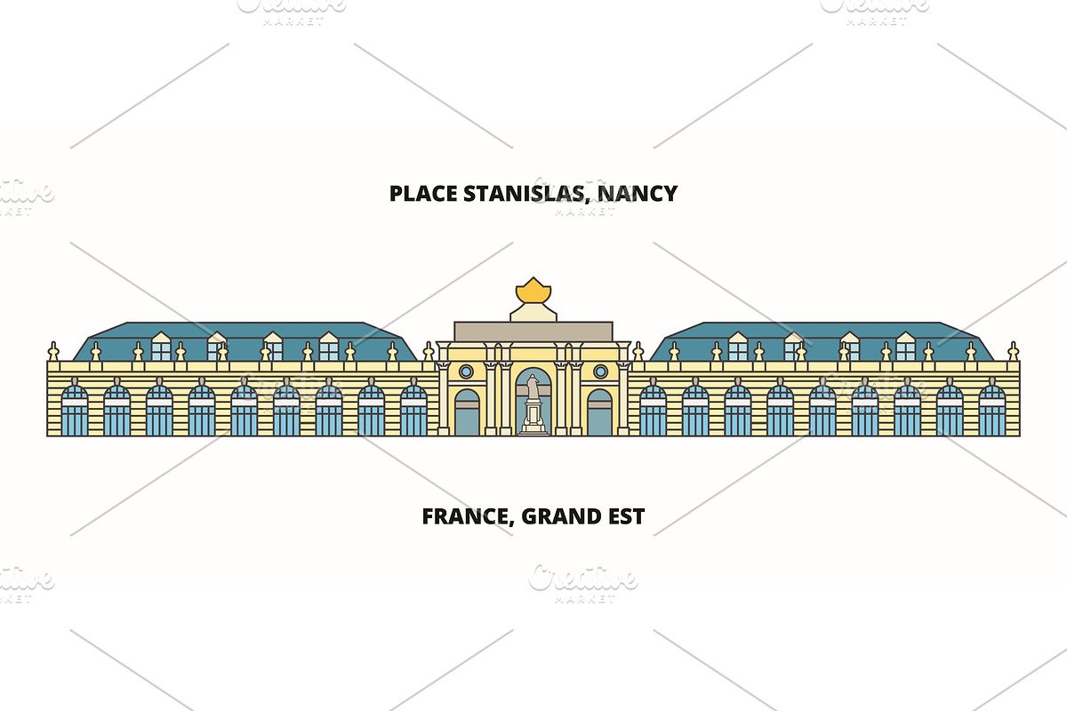 France, Grand Est - Place Stanislas in Illustrations - product preview 8