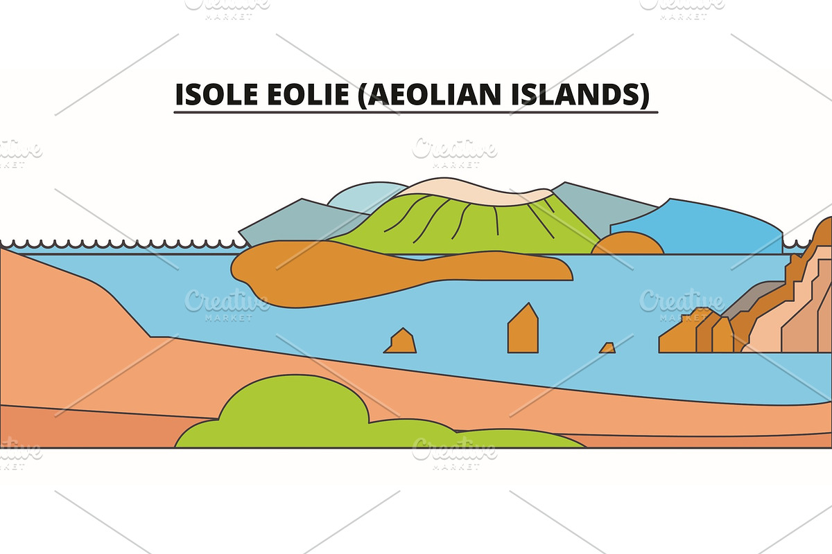 Isole Eolie (Aeolian Islands)  lin in Illustrations - product preview 8