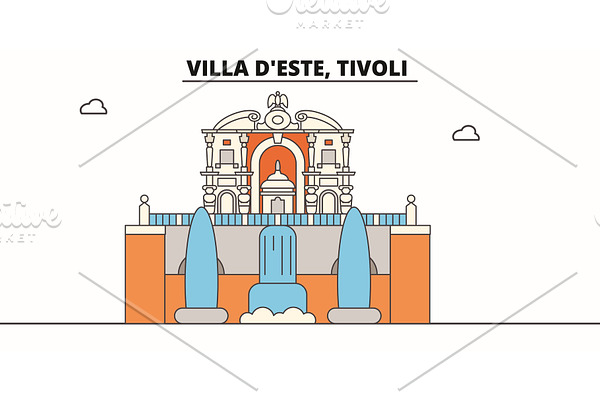 Villa D este, Tivoli line travel