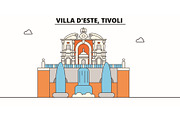 Villa D este, Tivoli line travel