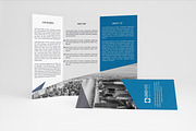 Blue Trifold Brochure