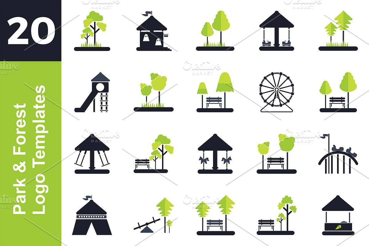 20 Logo Park & Forest Bundle in Logo Templates - product preview 8
