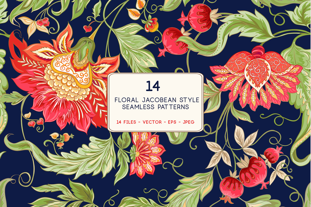 Jacobin Seamless Pattern in Patterns - product preview 8