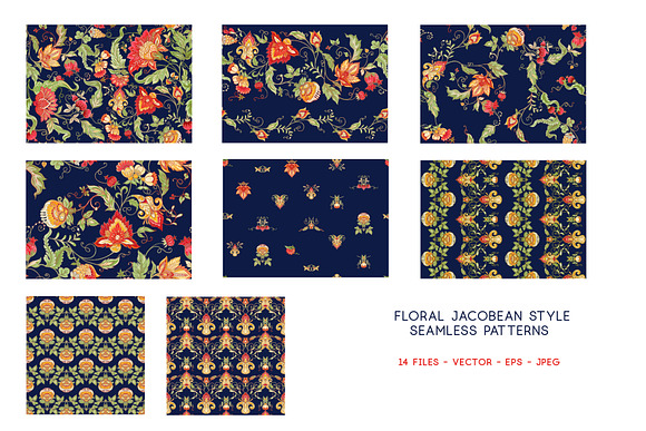 Jacobin Seamless Pattern in Patterns - product preview 4