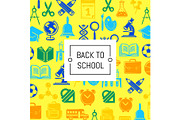 Vector back to school stationery
