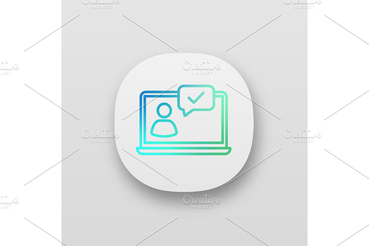 Approved chat app icon in Icons - product preview 8