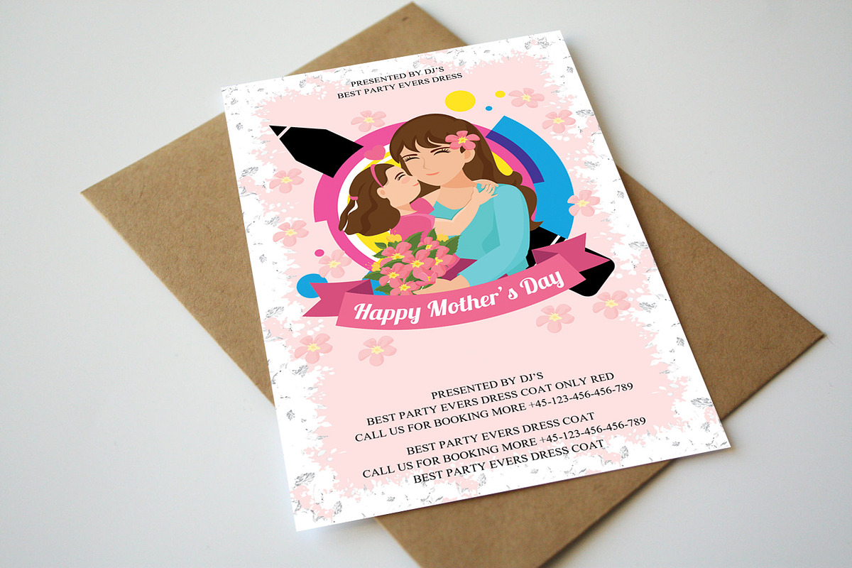 Mothers Day Card in Card Templates - product preview 8