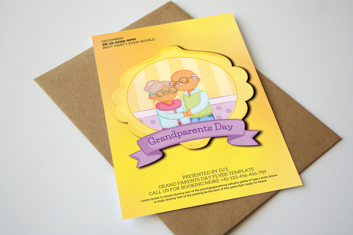 Grandparents Day Brunch in Card Templates - product preview 8